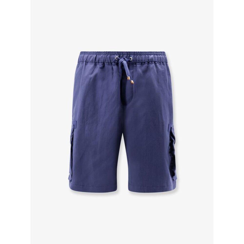 Brunello Cucinelli Men Linen And Cotton Shorts